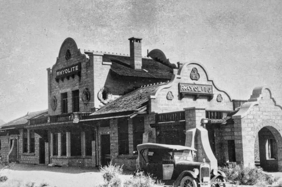 Old building with car in front