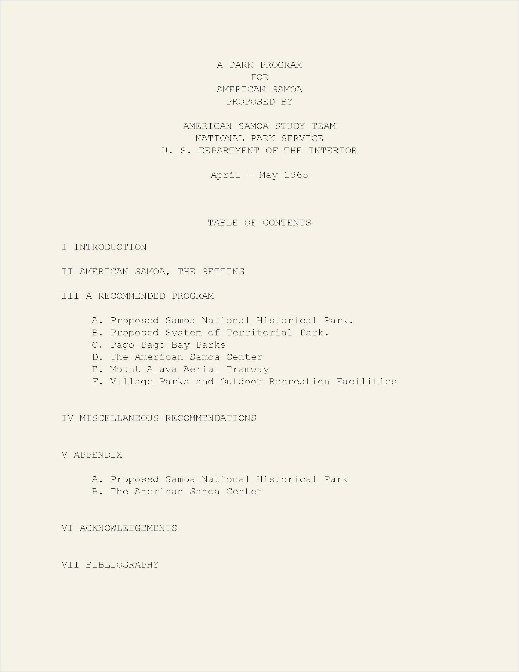Photo of title page to 1965 document that is linked in above paragraph.