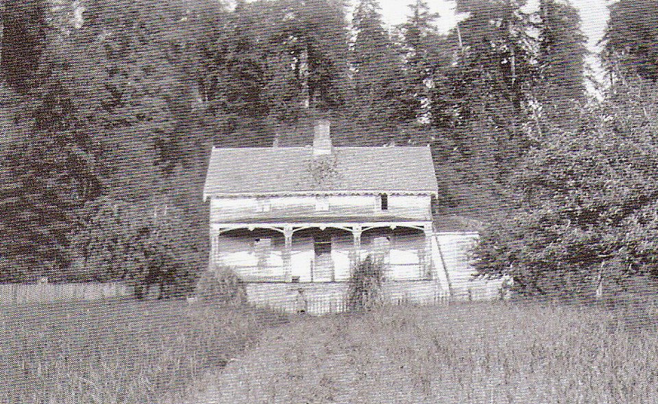 House surrounded by meadow and trees