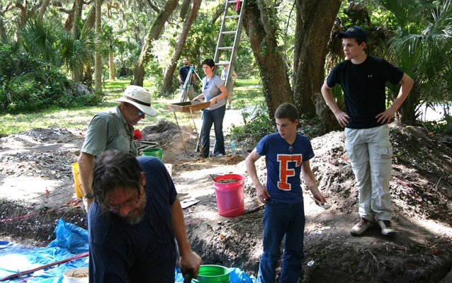 Archaeologists at work