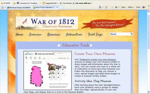 A screenshot of one of the interactive features on the Virtual Resource Center --