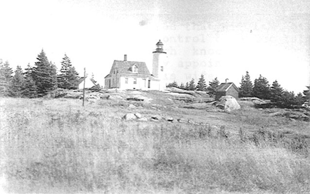 Historic photo of Baker Island Light