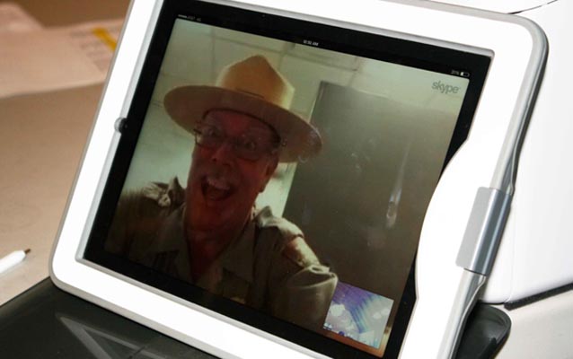 park ranger on screen