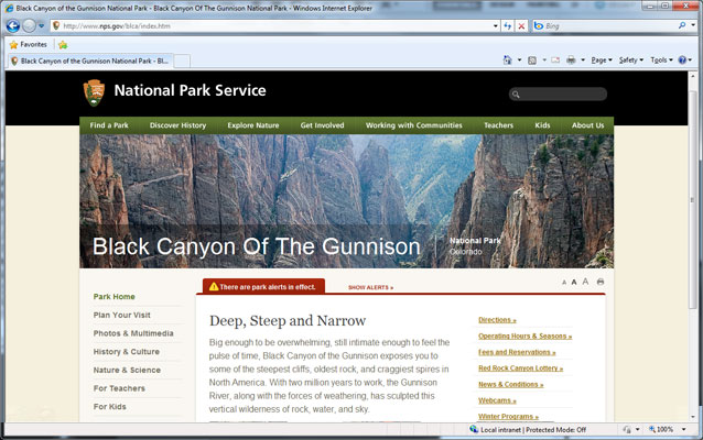 Black Canyon's Webpage
