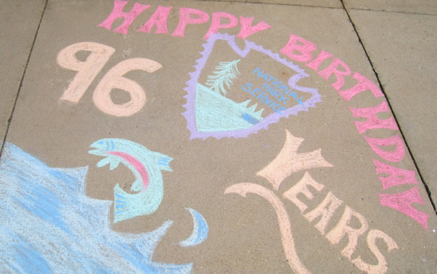 Chalk drawing