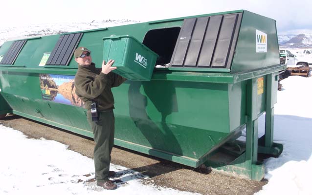 Brant Porter recycles!