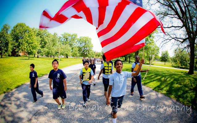 New Star-Spangled Banner Trail Stewards take the flag to Patterson Park in Baltimore City