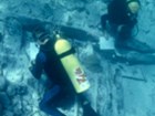 Underwater archeologists