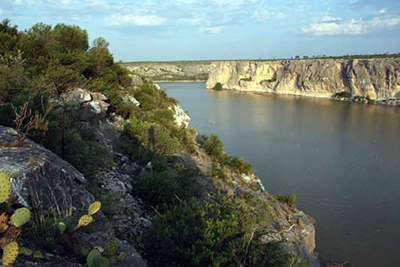 Confluence of the Pecos River and Rio Grande