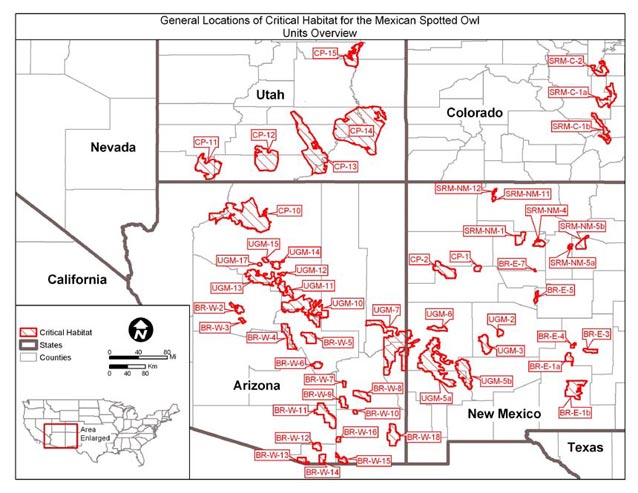 Final designation of critical habitat for the Mexican spotted owl, August 2004