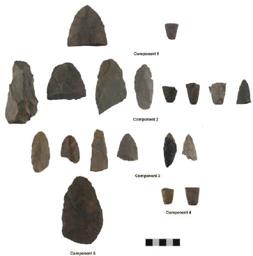 numerous arrowheads arranged on a white screen