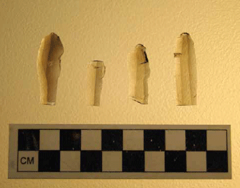 four small pointed rocks four small pointed rocks