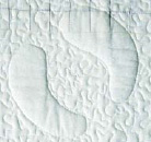 white quilt patch with raised hoof pattern white quilt patch with raised hoof pattern