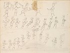 Pencil sketches of Odawa Indian warriors