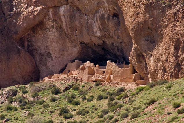 The upper cliff dwelling at Tonto National Monument
