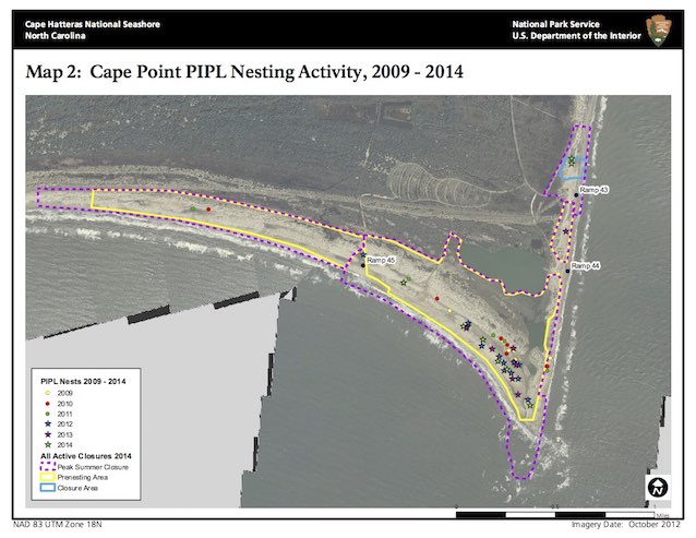 Map 2: Cape Point PIPL Nesting Activity, 2009–2014
