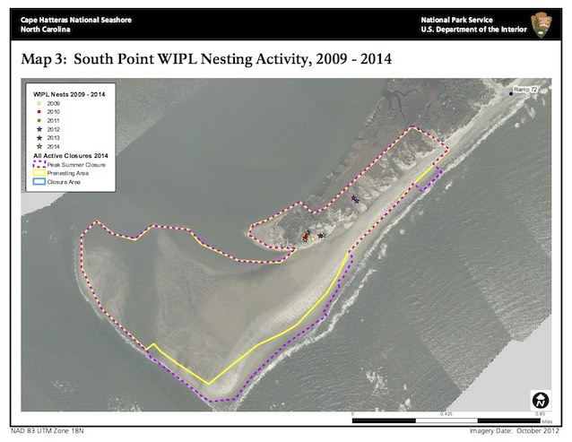 Map 3: South Point WIPL Nesting Activity, 2009-2014 Map 3: South Point WIPL Nesting Activity, 2009-2014