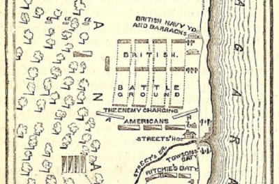 Map of the battle of Chippawa