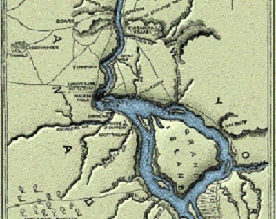 Map of the Niagara River Frontier