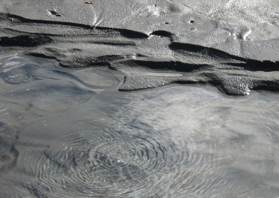 closeup of ripples in a river closeup of ripples in a river