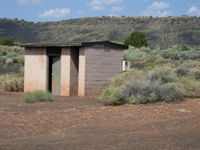 Pumpshack at Heiser Spring before demolition.