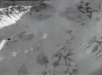 aerial view of a snowy mountain aerial view of a snowy mountain