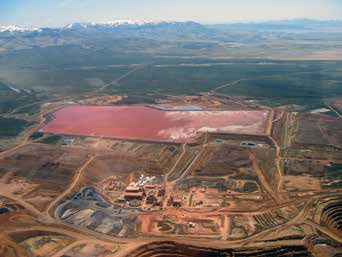 aerial view of a pond