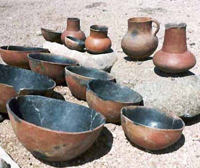 Salado Red Ware vessels from Tonto National Monument. Salado Red Ware vessels from Tonto National Monument.