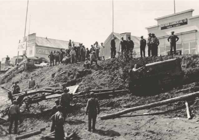 Construction in Eagle, Alaska