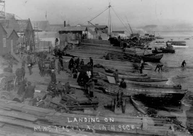 Ship Landing on Nome Beach