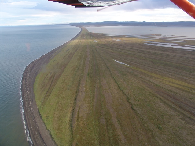 Aerial view of Cape Krusenstern Aerial view of Cape Krusenstern
