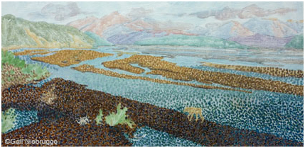Landscape painting in progress Landscape painting in progress