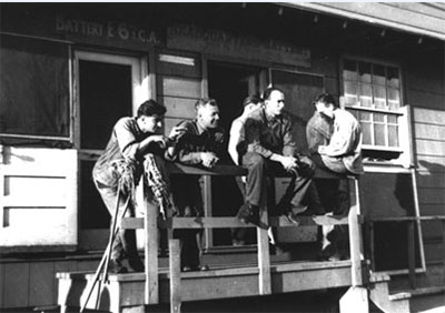 Soldiers at Fort Cronkite