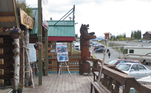 Storefronts near the entrance to Denali National Park Storefronts near the entrance to Denali National Park