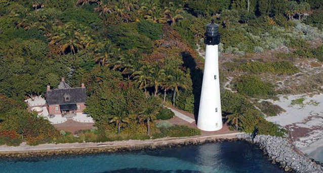 Lighthouse on the shore of Key Biscayne Lighthouse on the shore of Key Biscayne