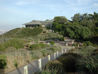 view of visitor center from west