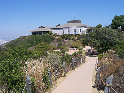 view of Visitor Center with walkway