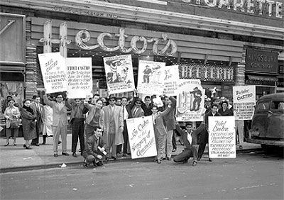 Anti castro demonstrators, New York, NY, 1959 