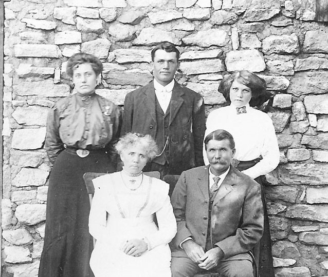Group portrait of the Erickson family Group portrait of the Erickson family