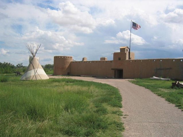 Bent's Old Fort National Historic Site, including a reconstructed tipi. Bent's Old Fort National Historic Site, including a reconstructed tipi.