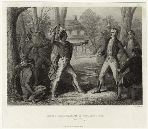 Tecumseh meets William Henry Harrison 