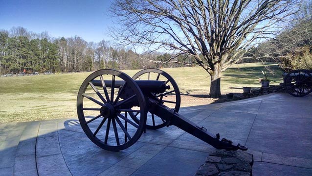 a civil war-era cannon a civil war-era cannon