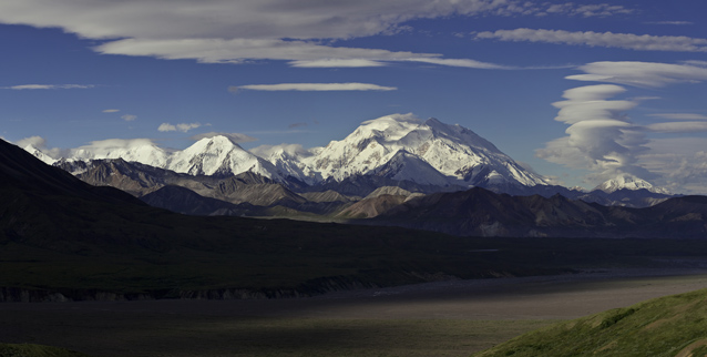 snow-capped mountains of the Alaska Range