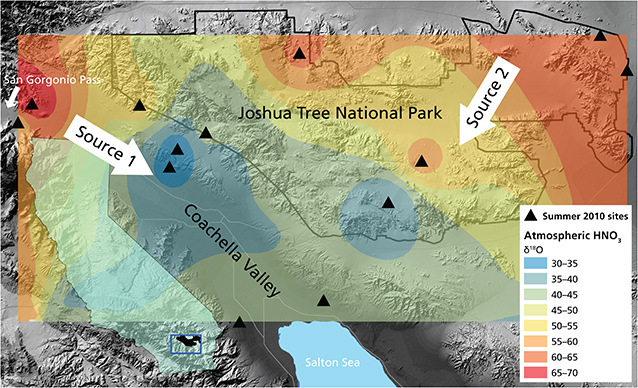 Atmospheric nitrogen deposition across Coachella Valley and Joshua Tree National Park Atmospheric nitrogen deposition across Coachella Valley and Joshua Tree National Park