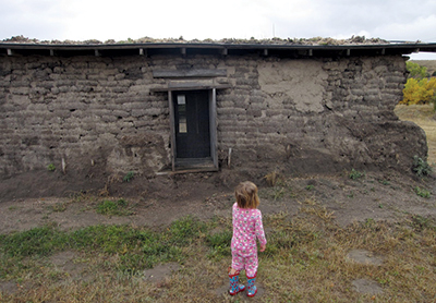 Sod house built from the Kennebec soil, which is very high in soil organic content