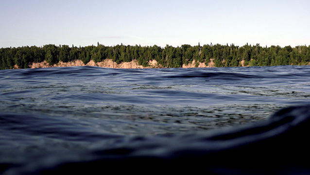 Nearshore water quality monitoring station near Sand Island, Apostle Islands National Lakeshore