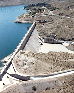 Sky view of Elephant Butte power plant Sky view of Elephant Butte power plant