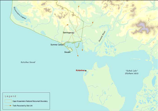 a map of the Kotzebue area a map of the Kotzebue area