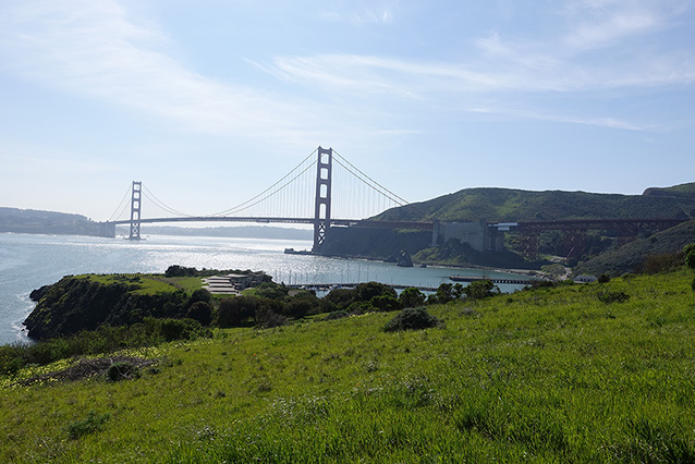 view of bay from battery