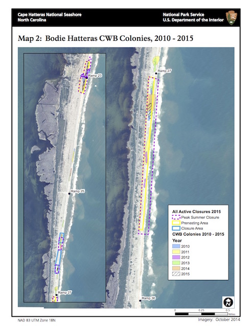 Bodie Hatteras CWB Colonies, 2010 - 2015